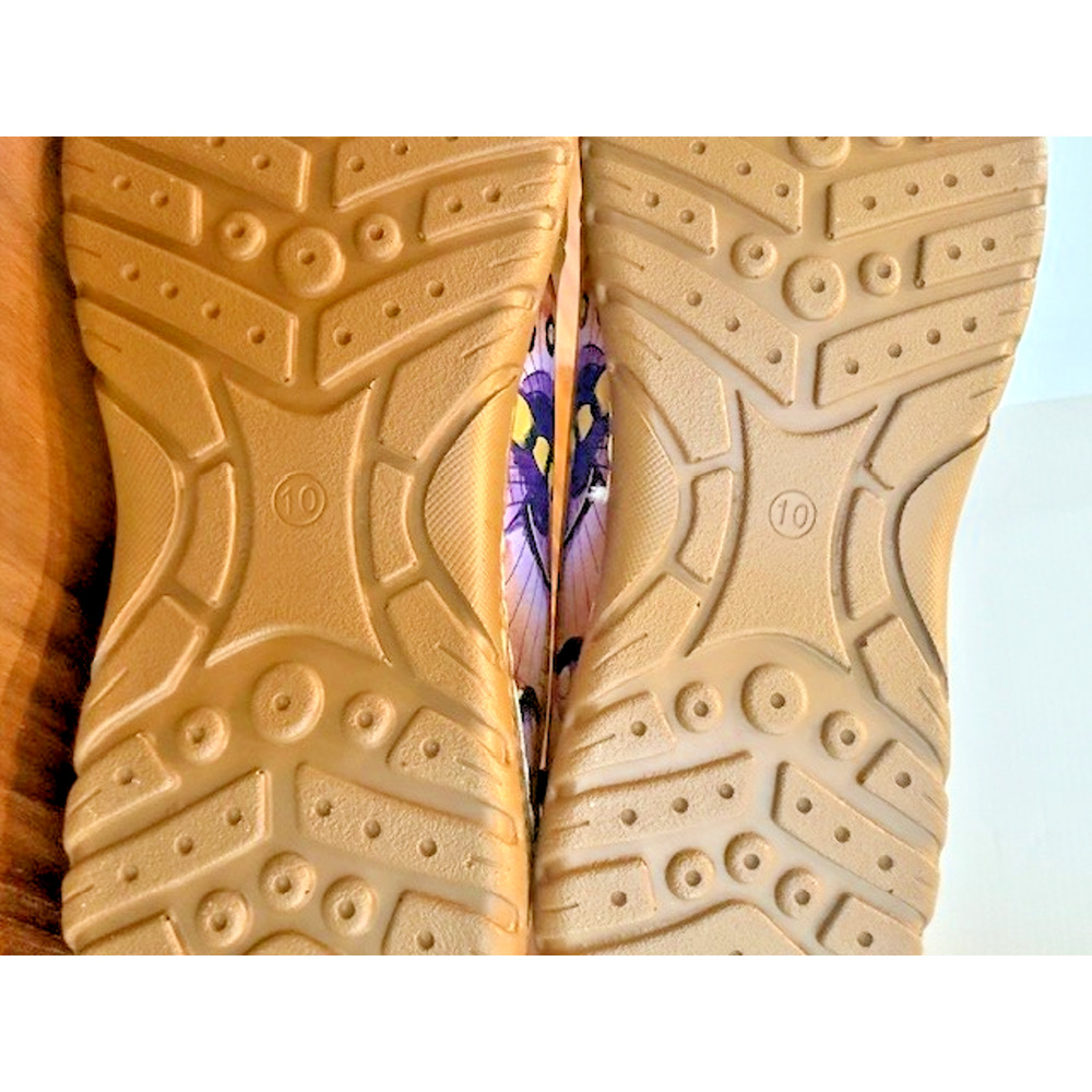 Anuschka Mary Jane Shoes Sz 10 Floral Paradise Tan Butterfly Leather 4215 $199 - Picture 15 of 15
